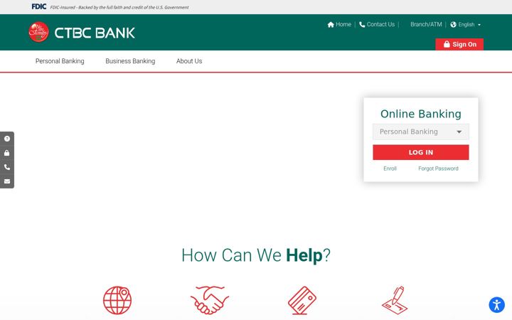 Screenshot of ctbcbankusa.com