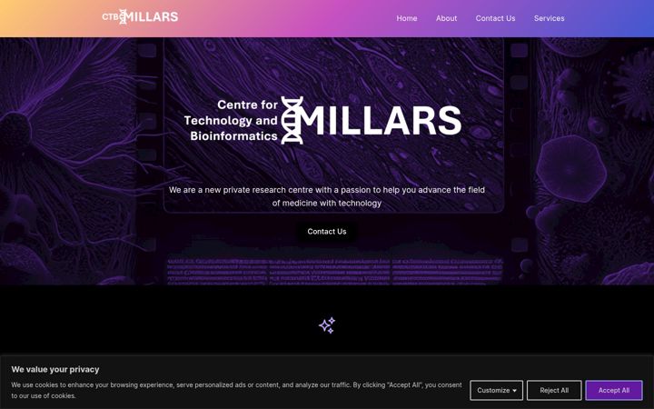 Screenshot of ctbmillars.com