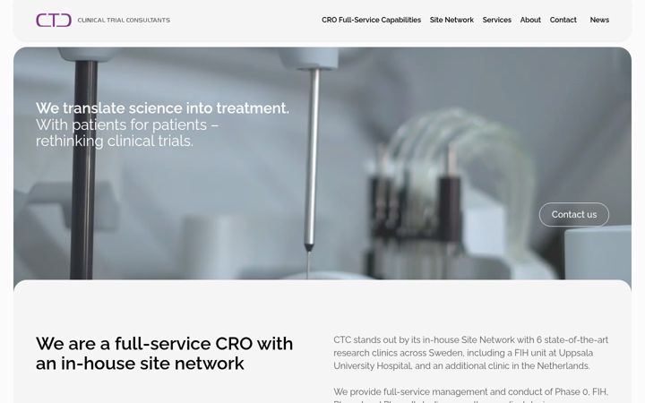 Screenshot of ctc-ab.se
