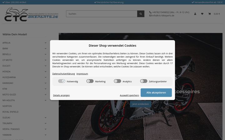 Screenshot of ctc-bikeparts.de