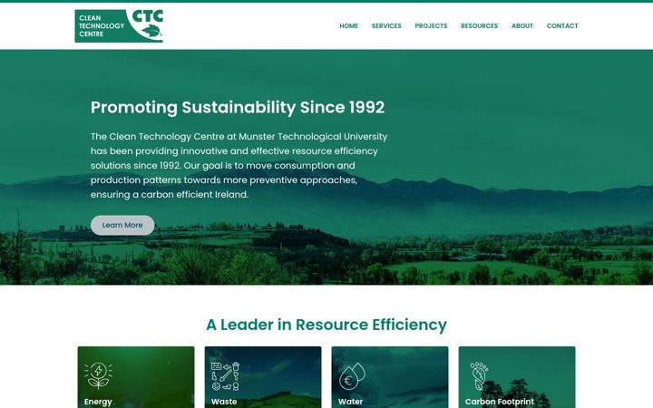 Screenshot of ctc-cork.ie
