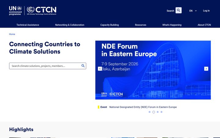 Screenshot of ctc-n.org