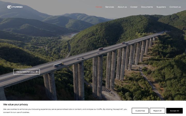 Screenshot of ctcargo.eu