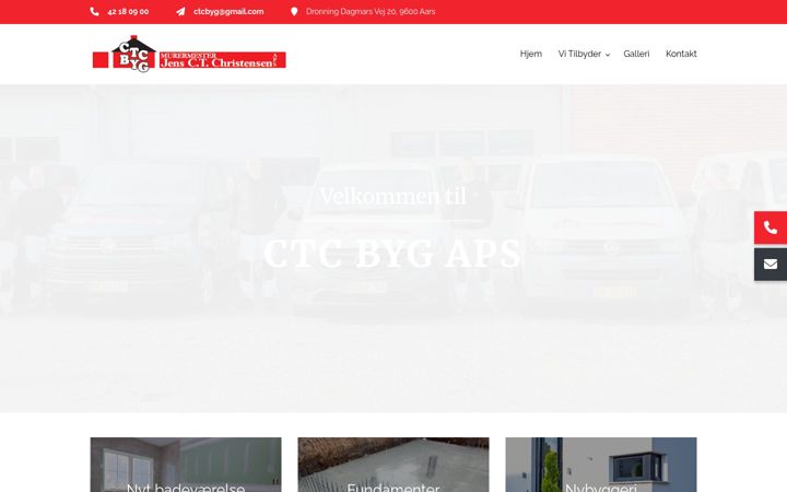 Screenshot of ctcbyg.dk