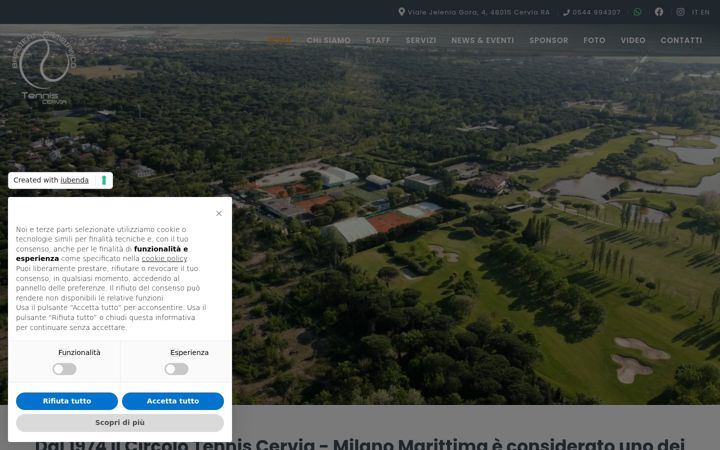 Screenshot of ctcervia.it
