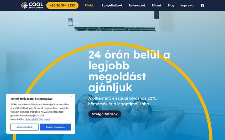 Screenshot of ctcklima.hu