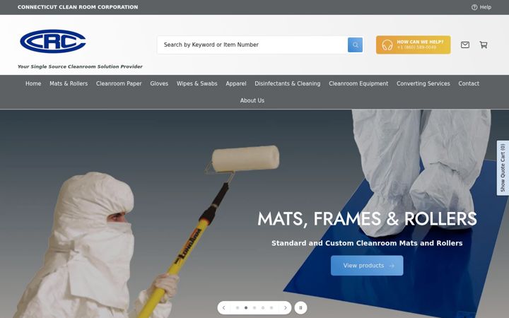Screenshot of ctcleanroom.com