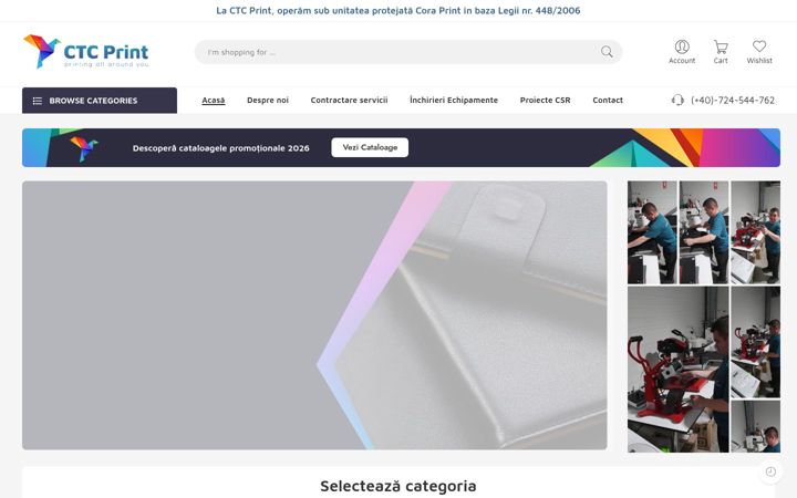 Screenshot of ctcprint.ro