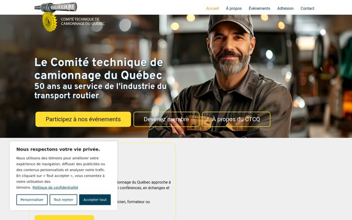 Screenshot of ctcq.ca