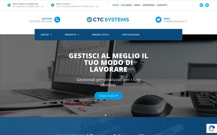 Screenshot of ctcsystems.it