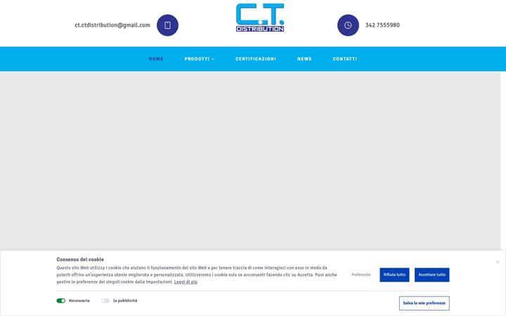 Screenshot of ctdistribution.eu