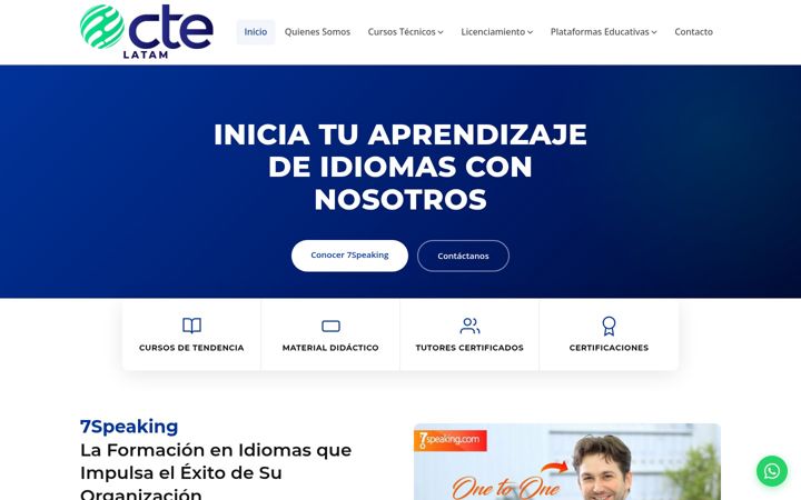 Screenshot of ctelatam.com