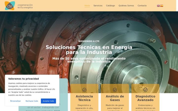 Screenshot of ctenergetica.com