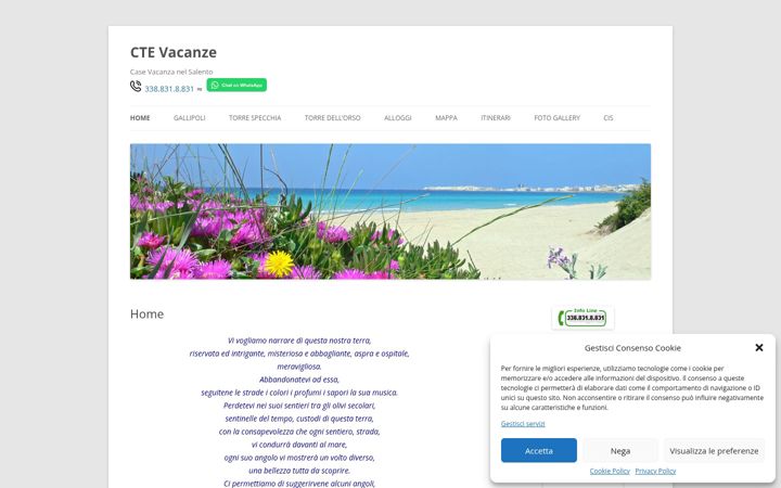 Skjermbilde av ctevacanze.it