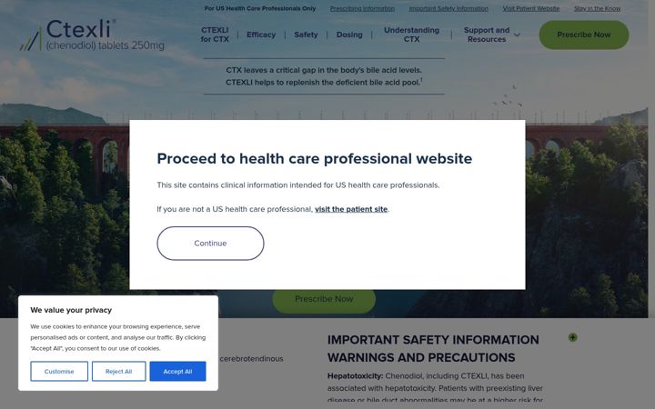 Screenshot of ctexlihcp.com