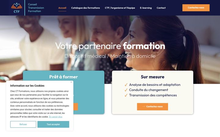 Screenshot of ctformations.eu