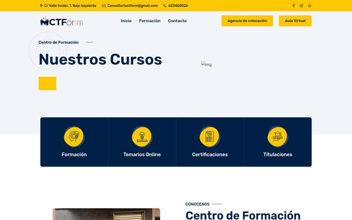 Screenshot of ctformformacion.com