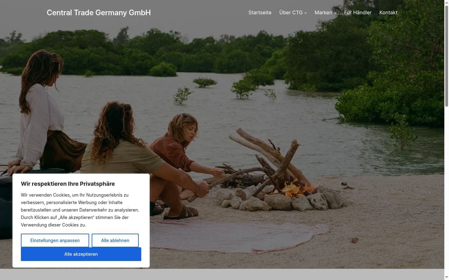 Screenshot tal-banner tal-kunsens muri qabel kwalunkwe interazzjoni