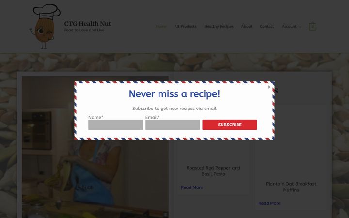 Screenshot of ctghealthnut.com
