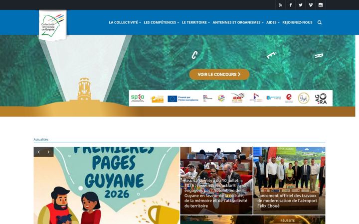 Screenshot of ctguyane.fr