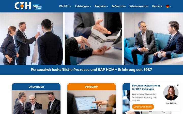 Screenshot of cth.de