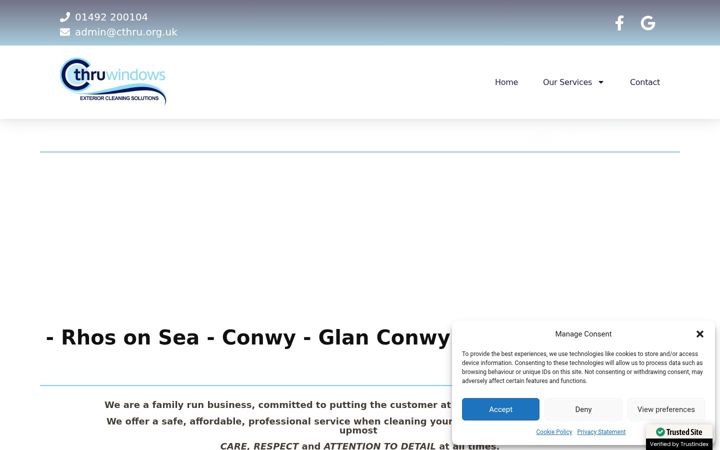 Screenshot von cthru.org.uk