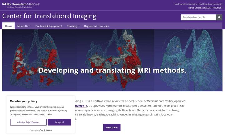 Screenshot of cti.northwestern.edu