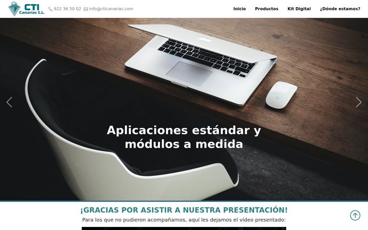 Screenshot of cticanarias.com