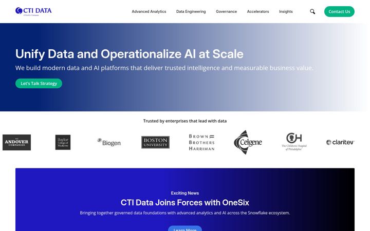 Screenshot of ctidata.com