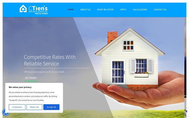 Ekrano kopija ctiensmortgage.net
