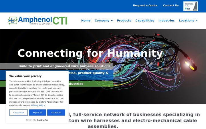 Screenshot of ctiind.com