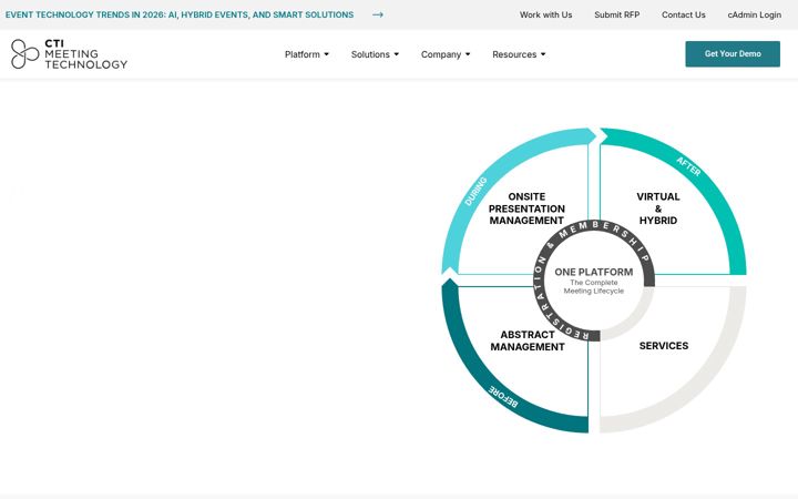 Screenshot of ctimeetingtech.com