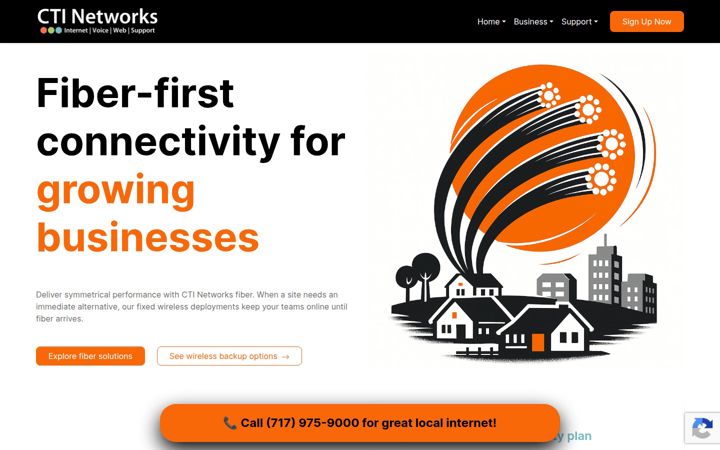 Screenshot of ctinetworks.com