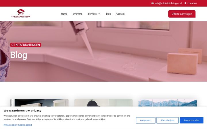 Screenshot of ctkitafdichtingen.nl