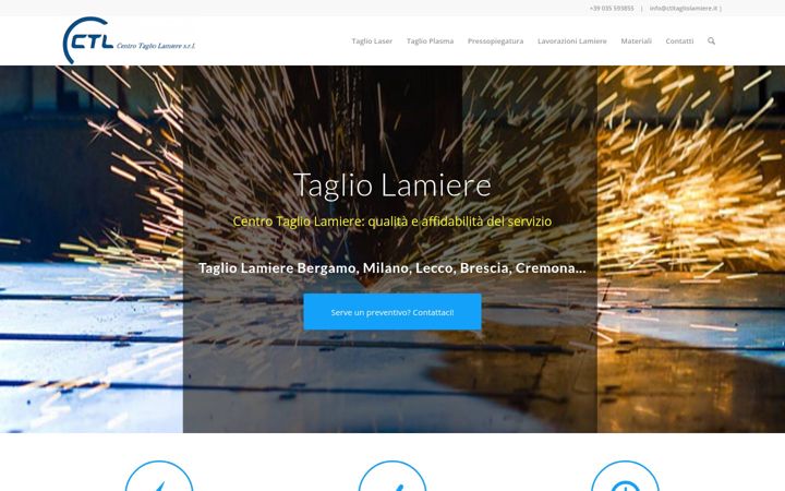 Screenshot of ctltagliolamiere.it