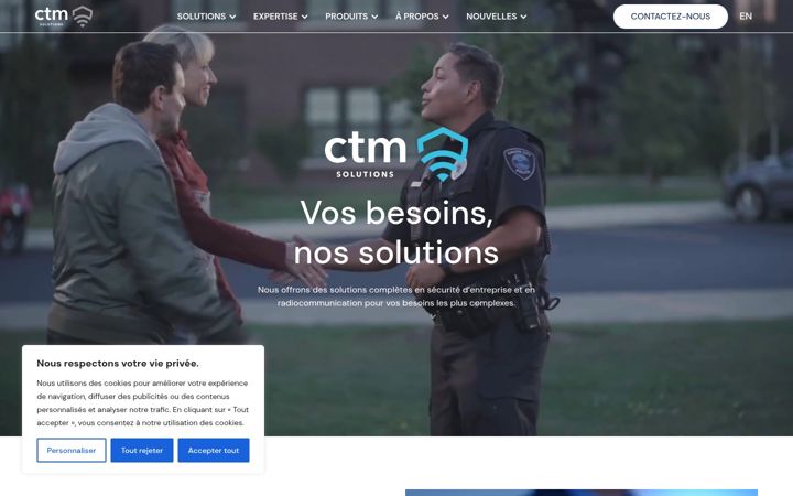 Screenshot of ctm-solutions.ca