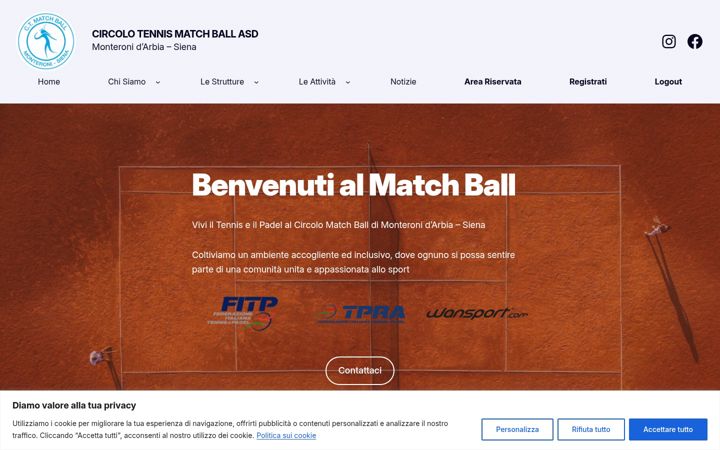 Екранна снимка на ctmatchball.it