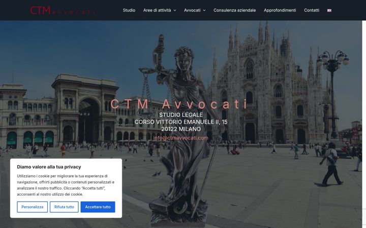 Екранна снимка на ctmavvocati.it