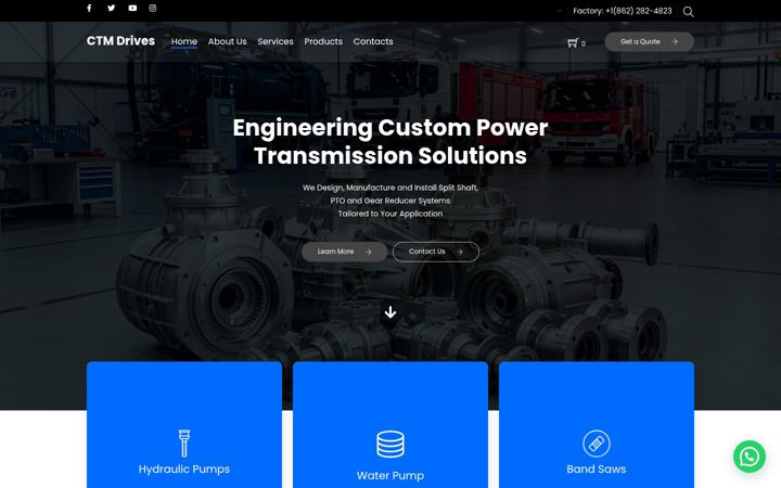 Screenshot of ctmdrives.com