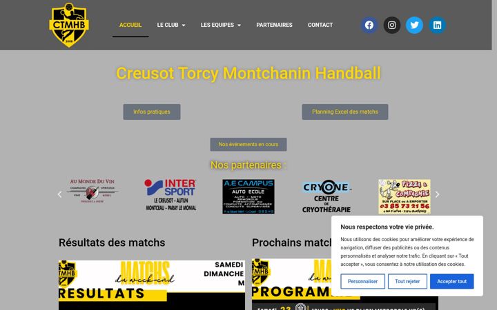 Ekraanipilt saidist ctmhb.fr