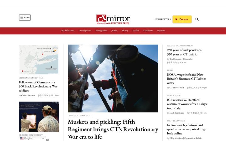 Skärmbild av ctmirror.org