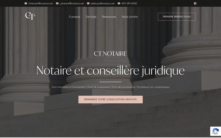 Screenshot of ctnotaire.com