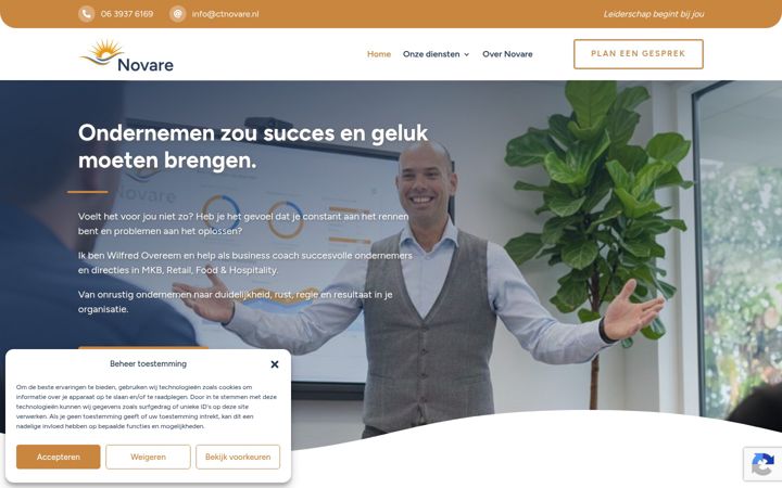Screenshot of ctnovare.nl