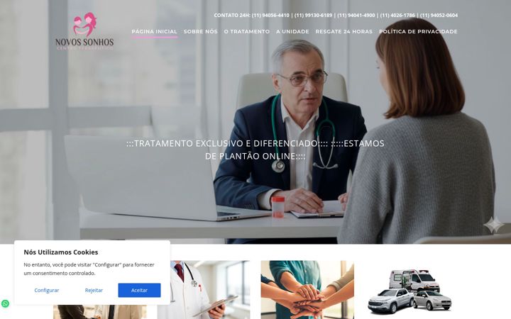 Screenshot of ctnovossonhos.com.br
