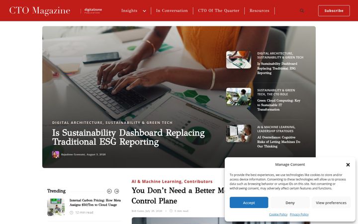 Screenshot of ctomagazine.com