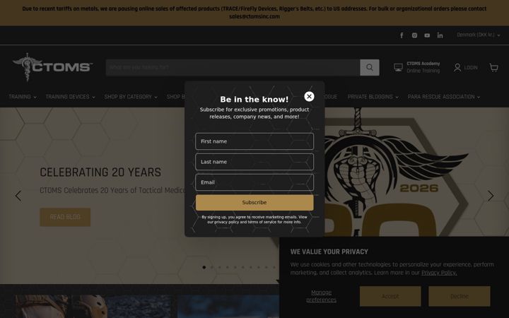 Screenshot of ctomsinc.com