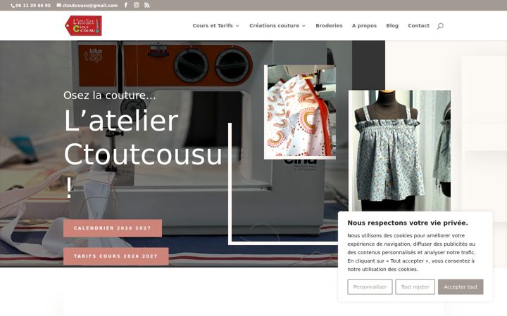 Ekraanipilt saidist ctoutcousu.fr