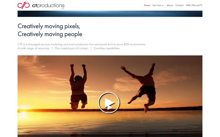 Screenshot of ctp-events.com