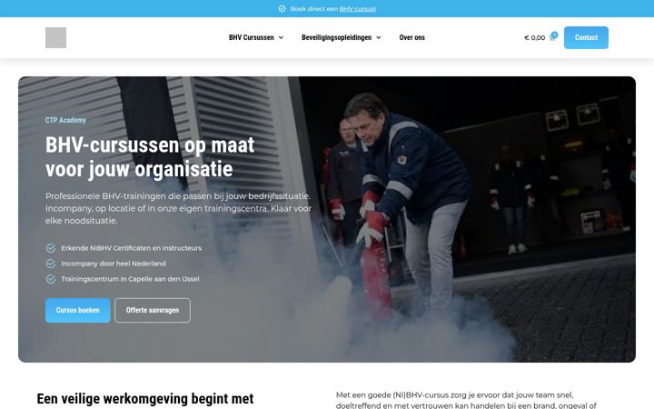 Screenshot of ctpacademy.nl