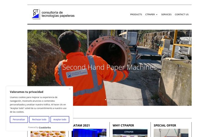 Screenshot of ctpaper.com
